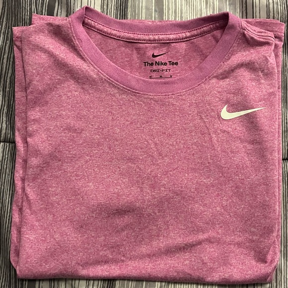 Nike Heathered Pink Dri-FIT Tee - Picture 1 of 2